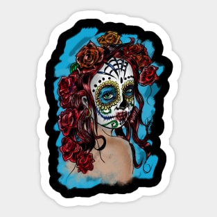 Sugar Skull Girl Sticker